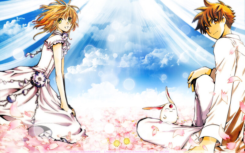 Two Characters with a Rabbit