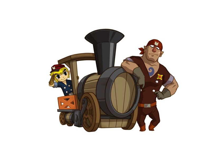 Two Characters with a Train