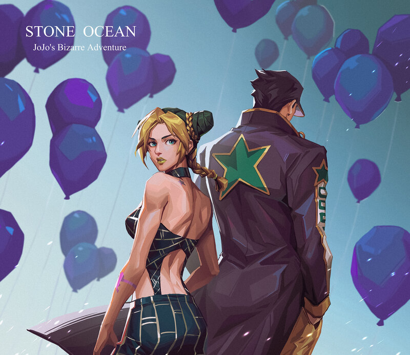 Two Characters with Balloons