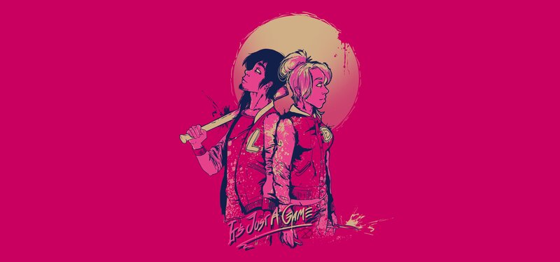 Two Characters with Bat