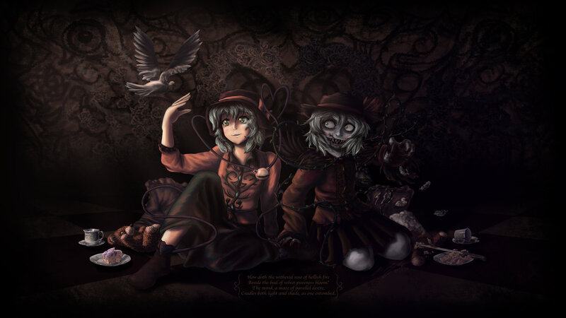 Two Characters with Bird