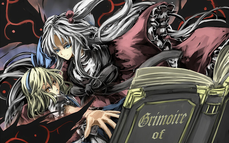 Two Characters with Books