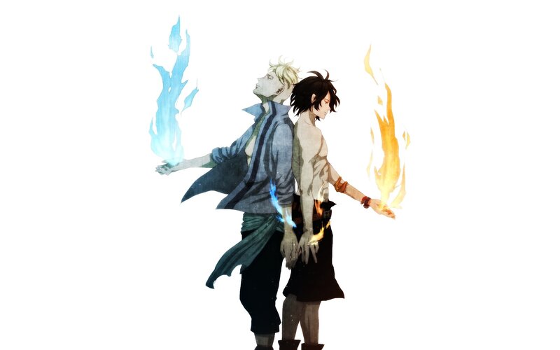 two characters with elemental powers