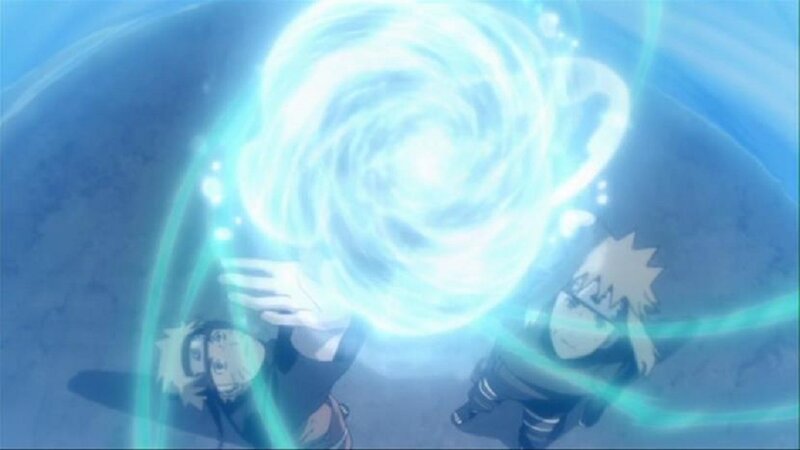 Two Characters with Energy Sphere