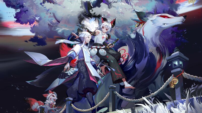 Two Characters with Fox Spirit