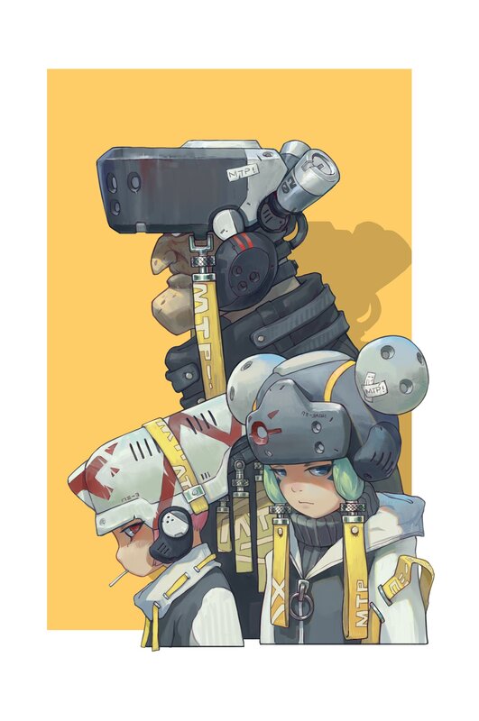 Two Characters with Gear