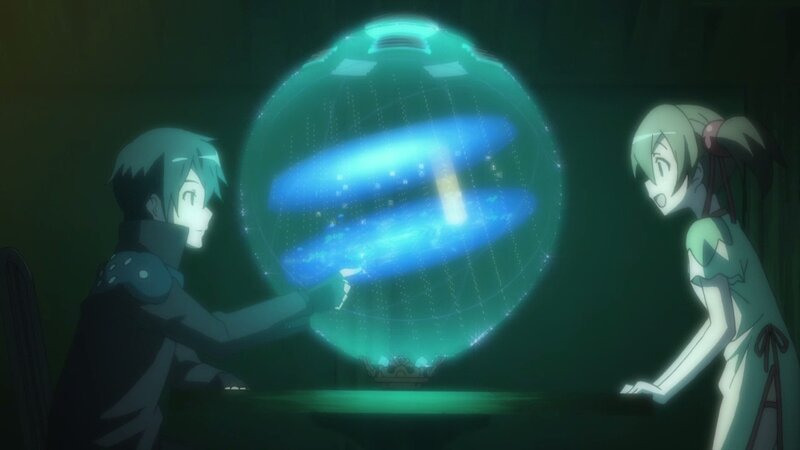 Two Characters with Glowing Orb