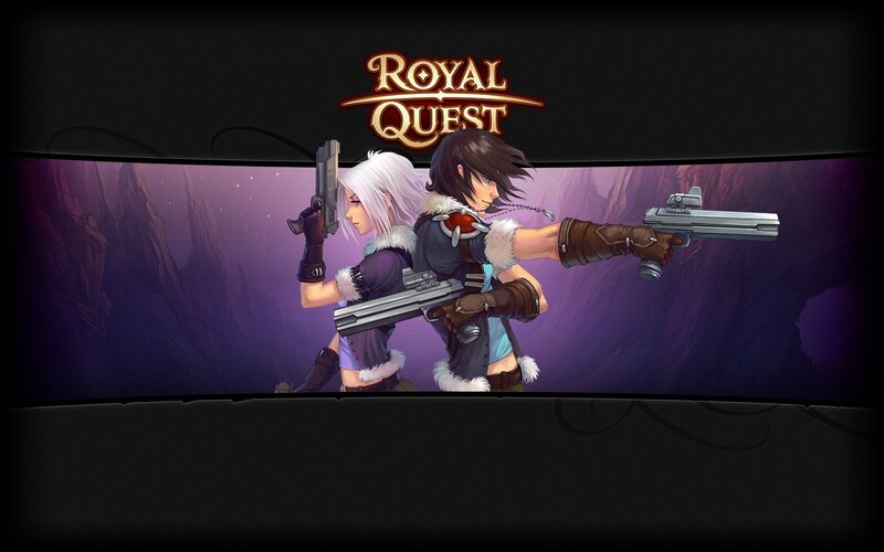 Two Characters with Guns — Purple, Dramatic