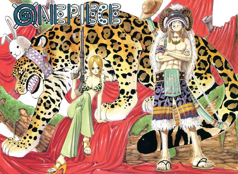 Two Characters with Leopard