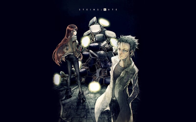 Two Characters with Robot — Black