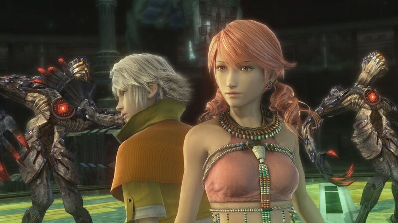 Two Characters with Robotic Creatures