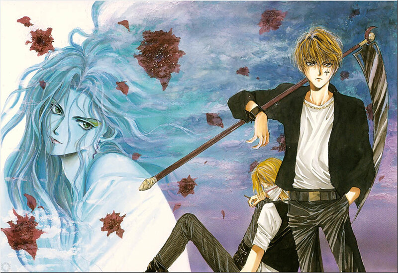 Two Characters with Scythe