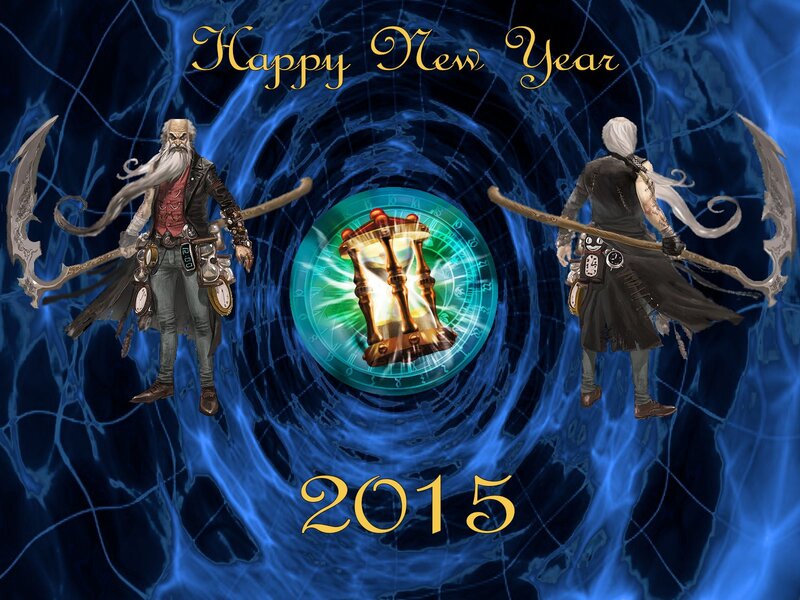 Two Characters with Scythes