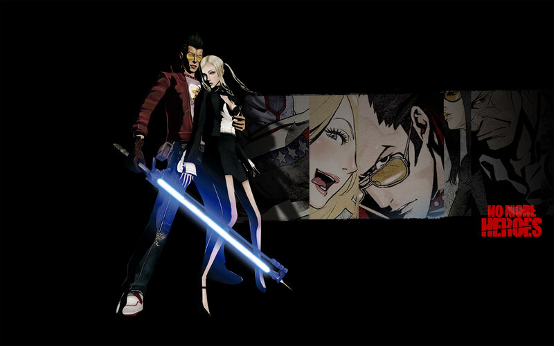 Two Characters with Sword — Black