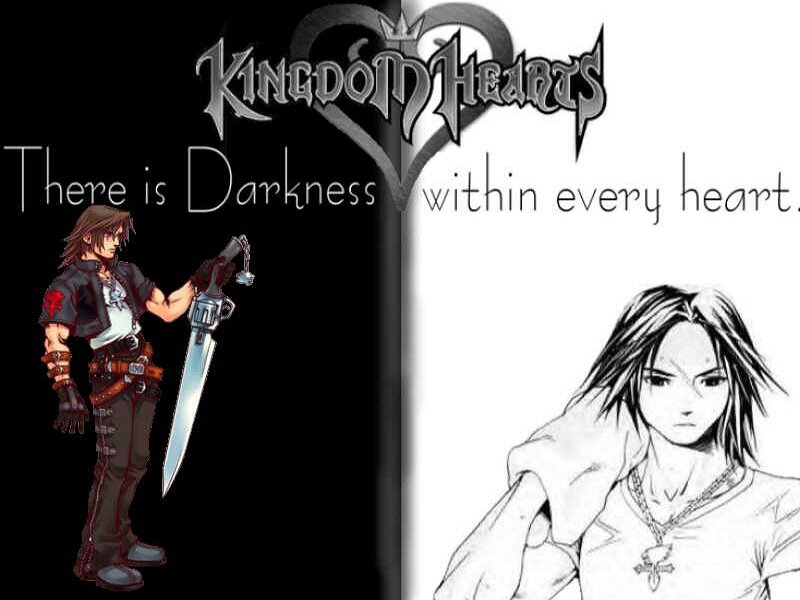 Two Characters with Swords — Black, Dramatic, Digital Art, Text
