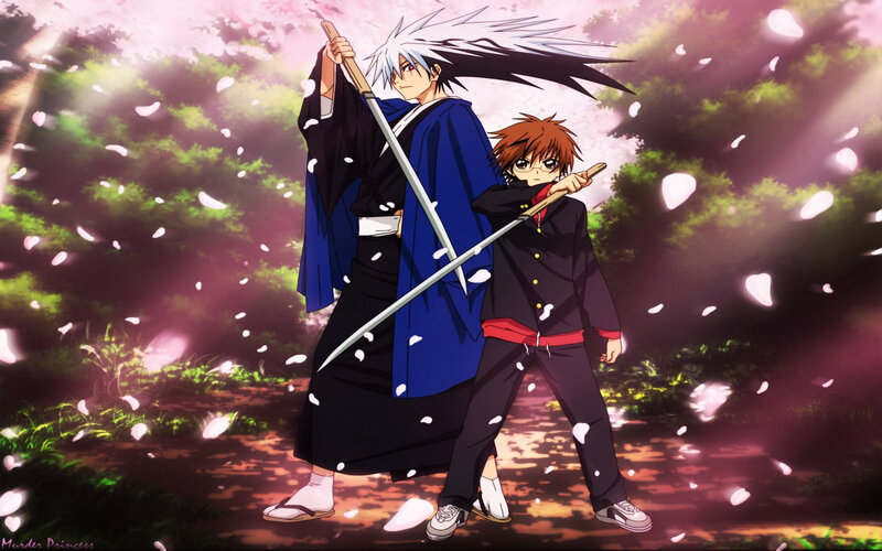 Two Characters with Swords — Blue, Dramatic, Spring