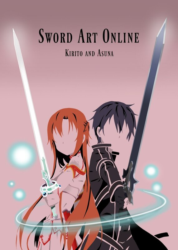 Two Characters with Swords — Pink