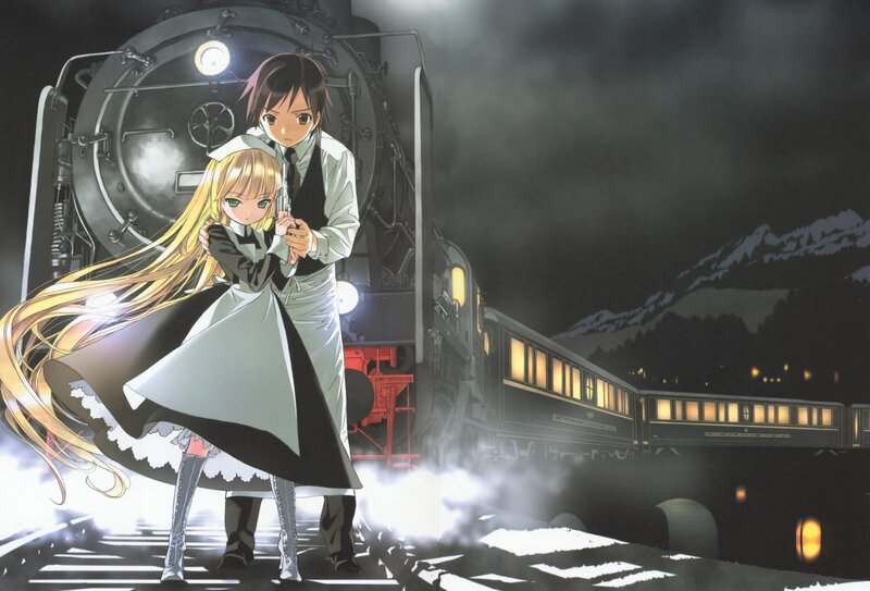 Two Characters with Train