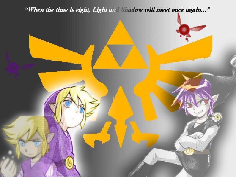 Two Characters with Triforce