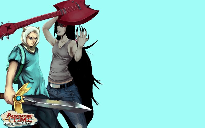 Two Characters with Weapons — Cyan