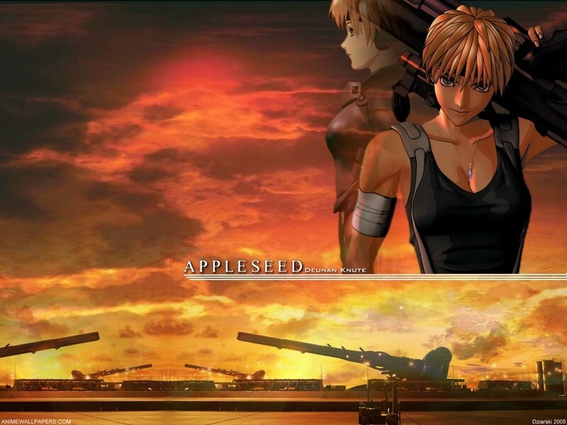 Two Characters with Weapons — Orange, Dramatic, Sunset