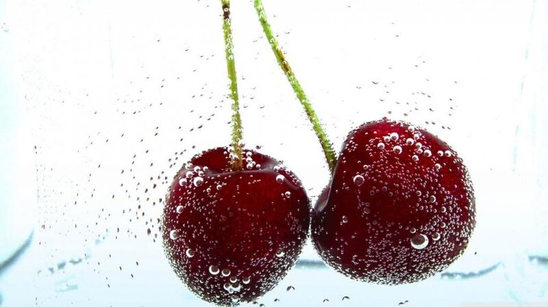 Two Cherries Underwater — Red
