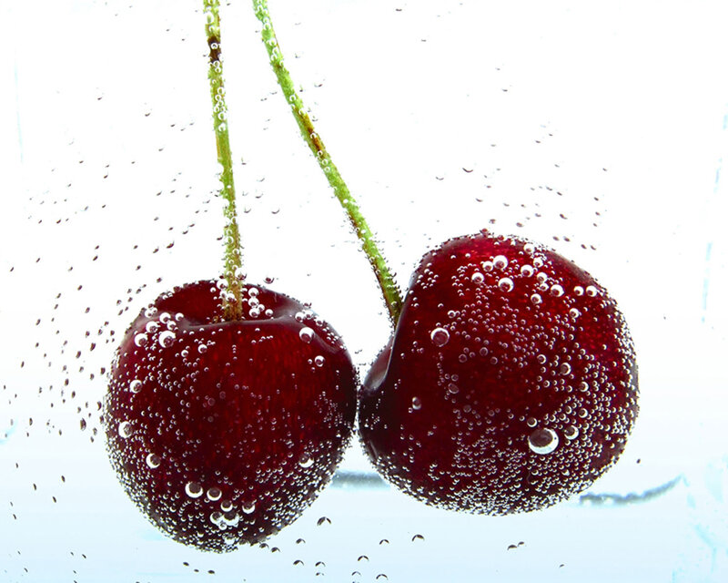 Two Cherries Underwater