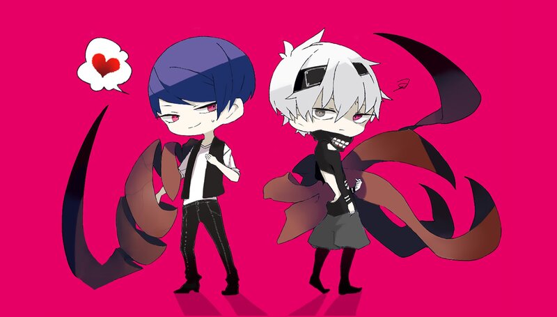 Two Chibi Anime Characters