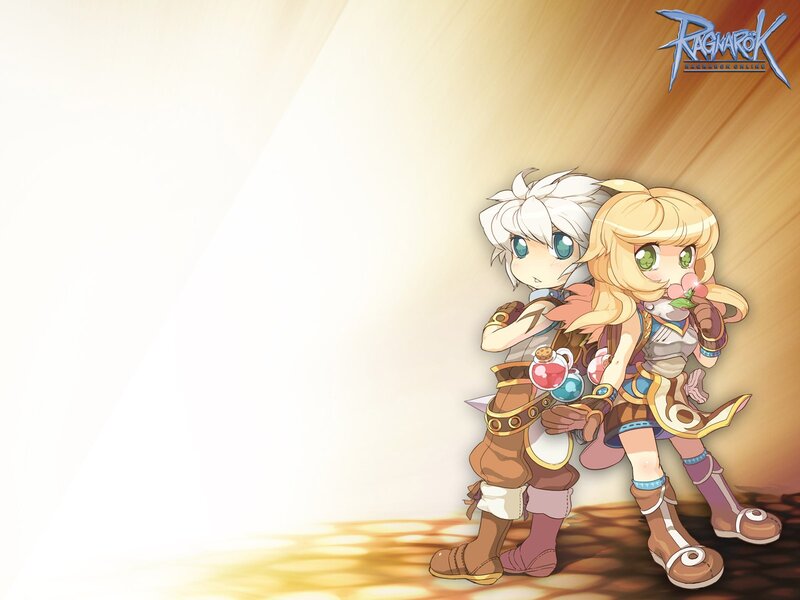 Two Chibi Characters — Yellow, Bright