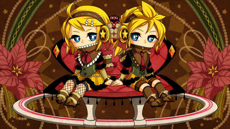 Two Chibi Characters — Yellow