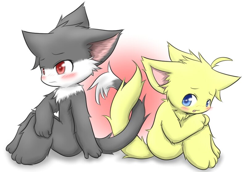 Two Chibi Foxes