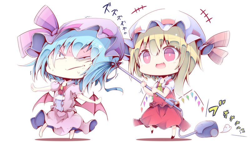 Two Chibi Girls Fighting