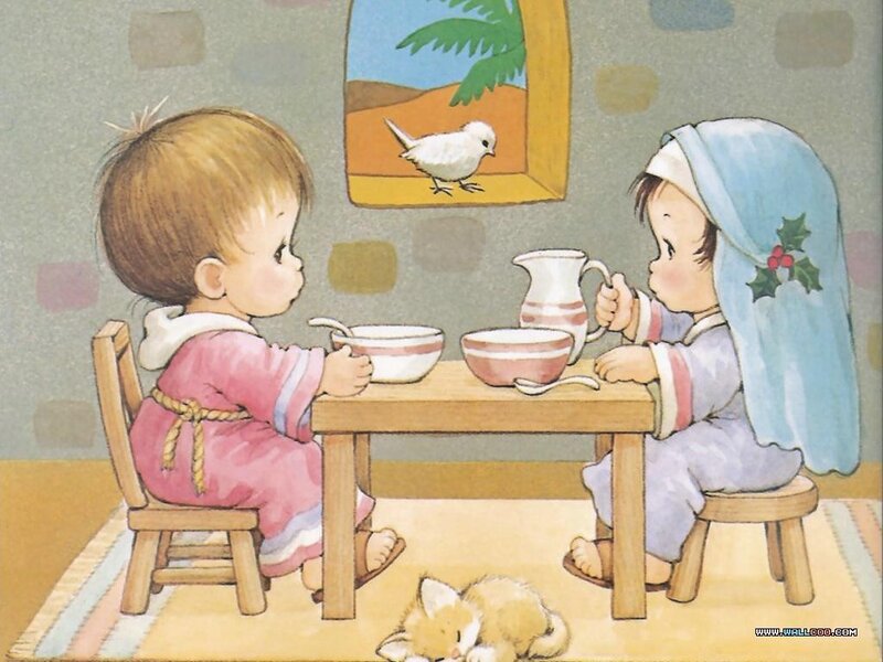 Two Children at Table