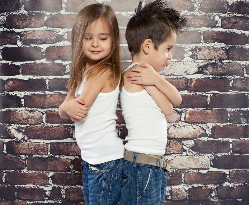 Two Children Back to Back