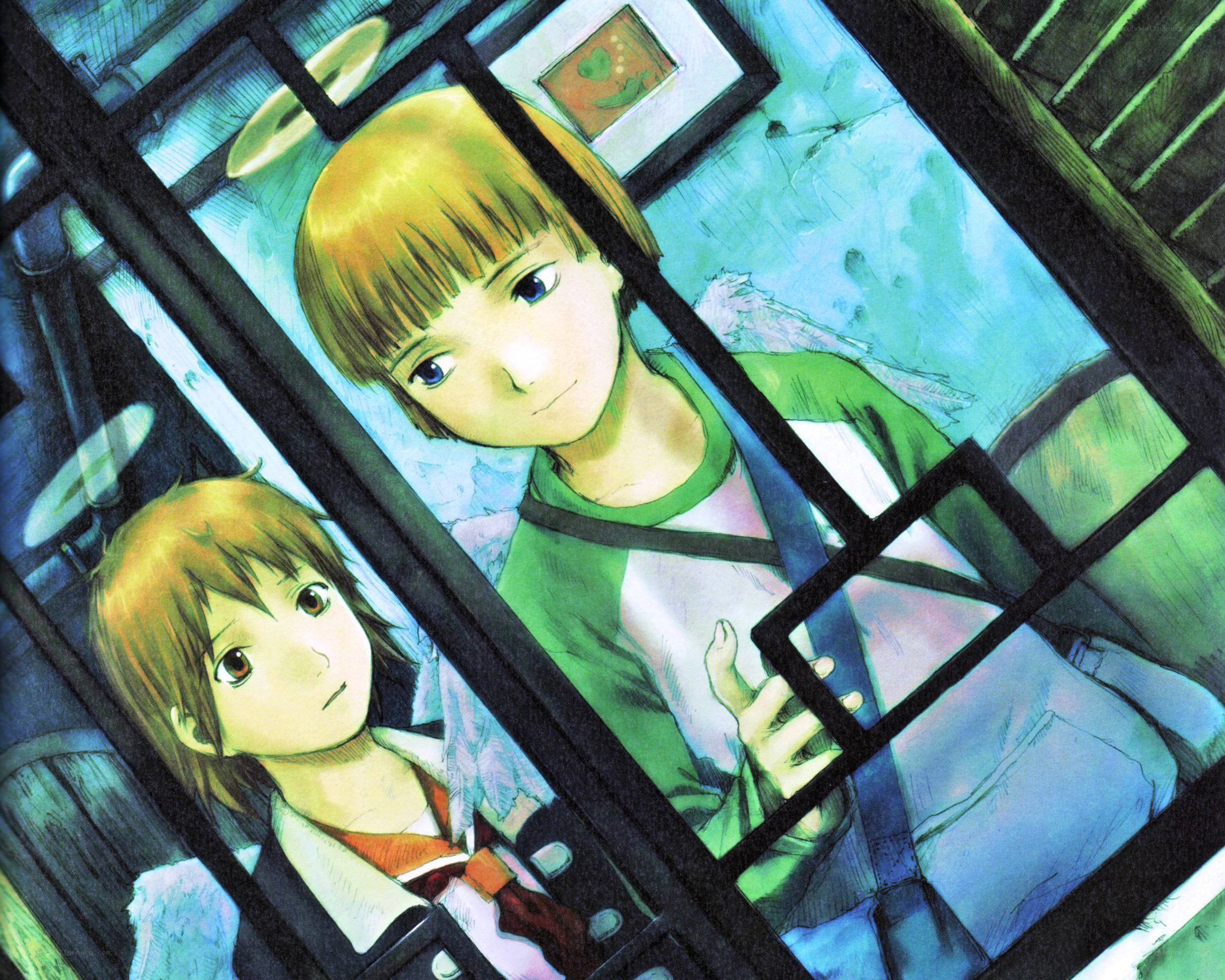 Two children behind bars
