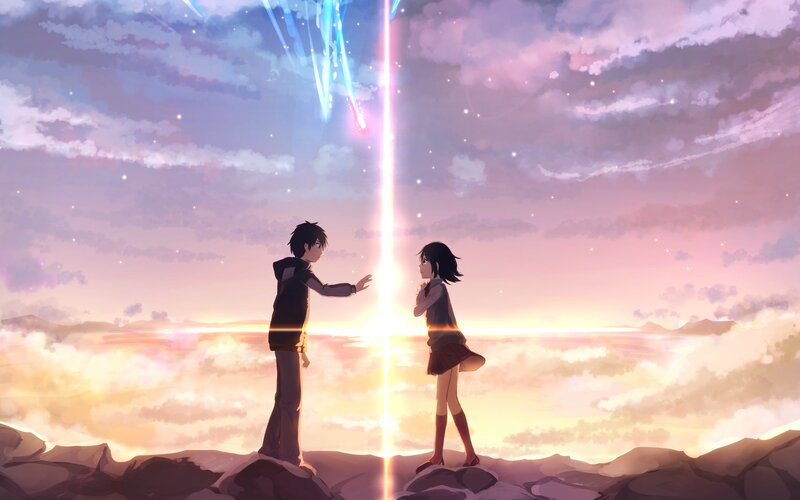 Two Children Facing Light
