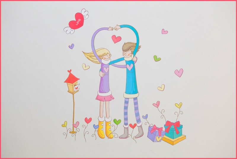 Two Children Forming Heart