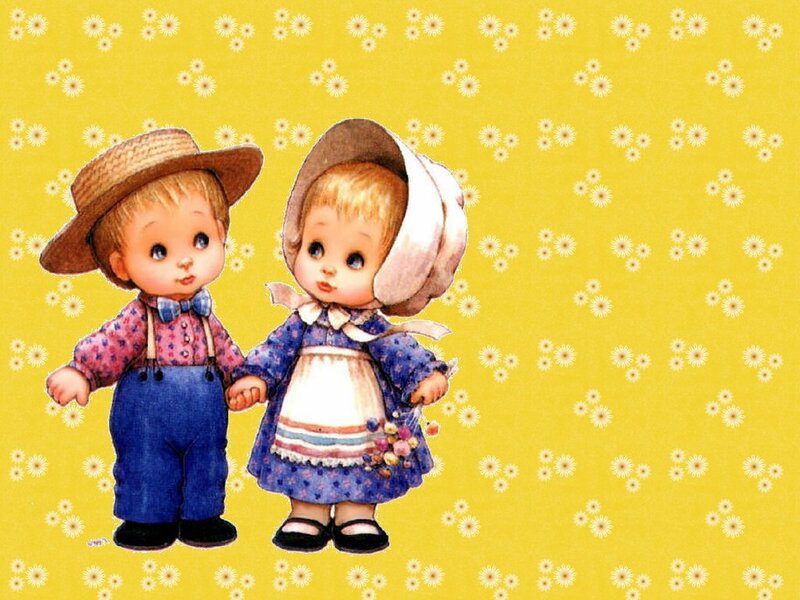 two children holding hands
