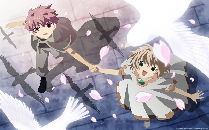 Two Children Holding Hands — White