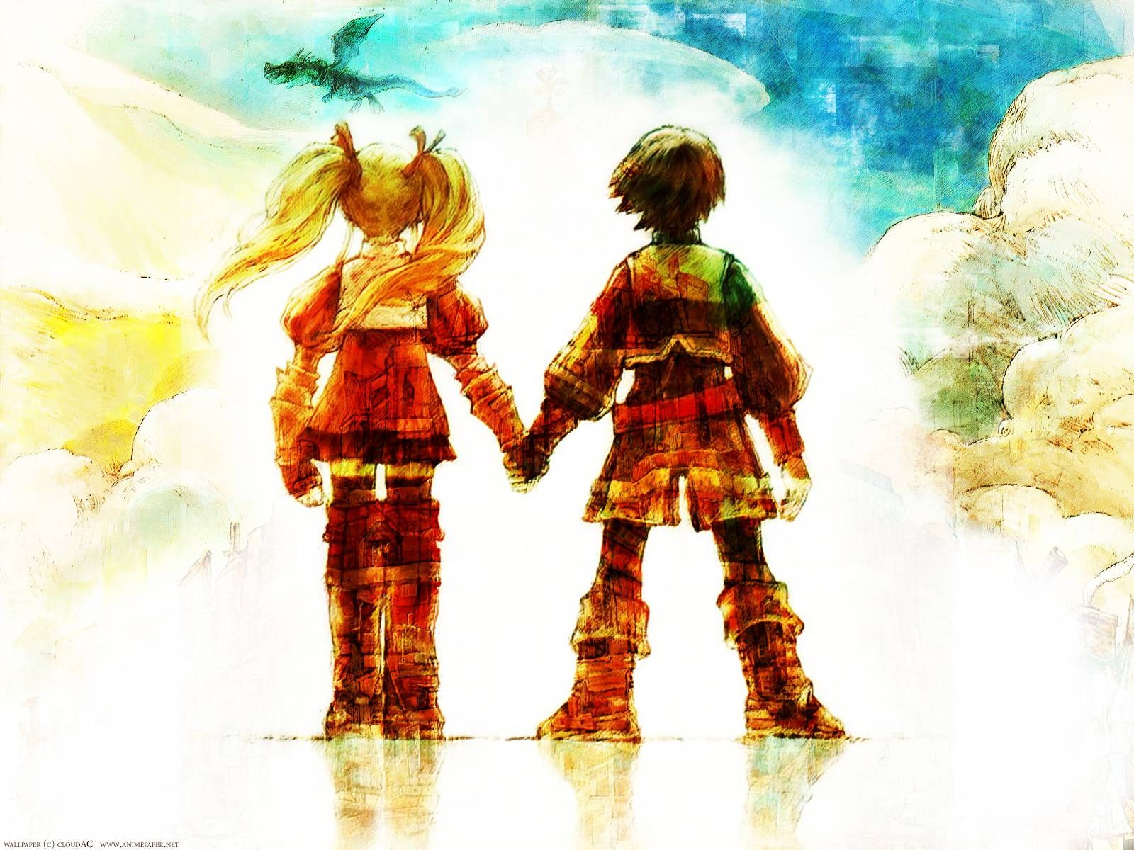 two children holding hands