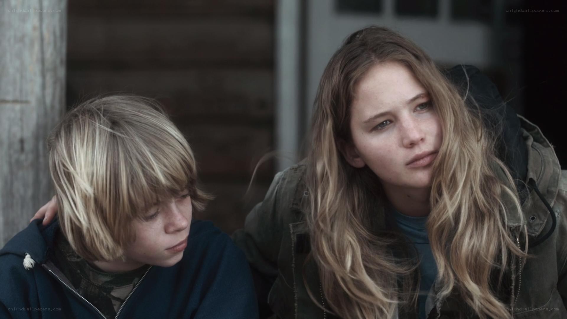 two children in a somber moment