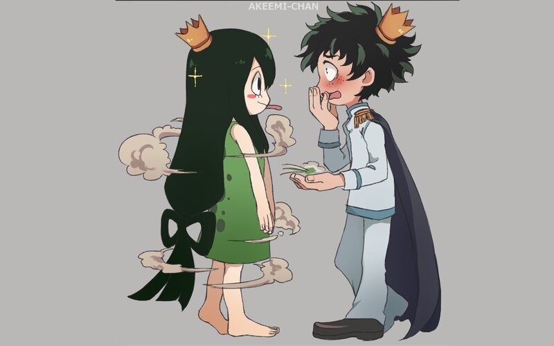 Two Children in Costumes — Gray