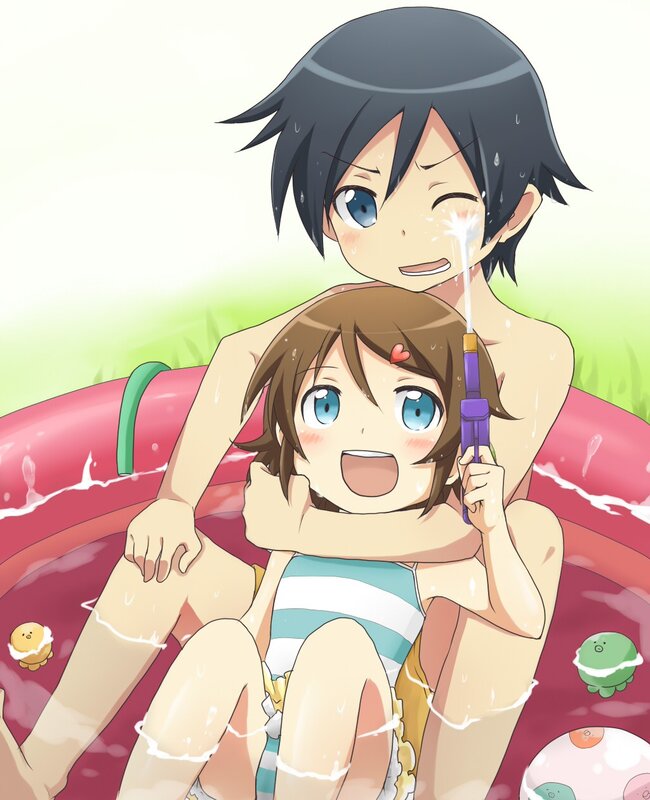 Two Children in Pool