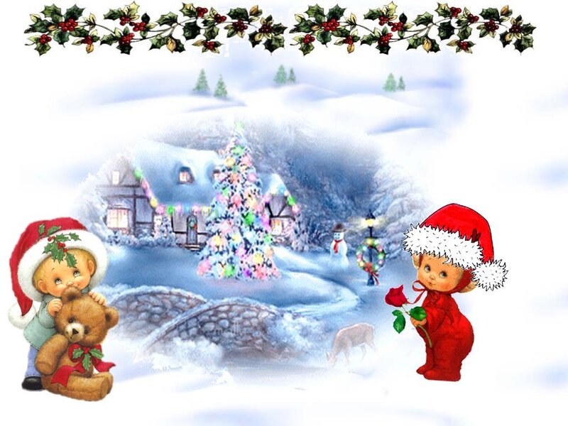 Two Children in Snow