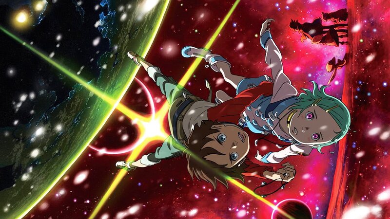 Two children in space