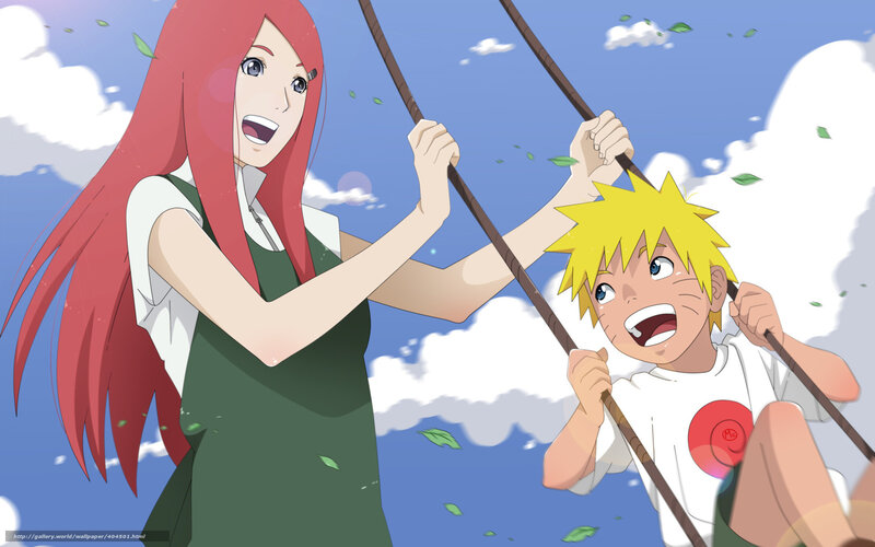 Two Children on a Swing — Blue
