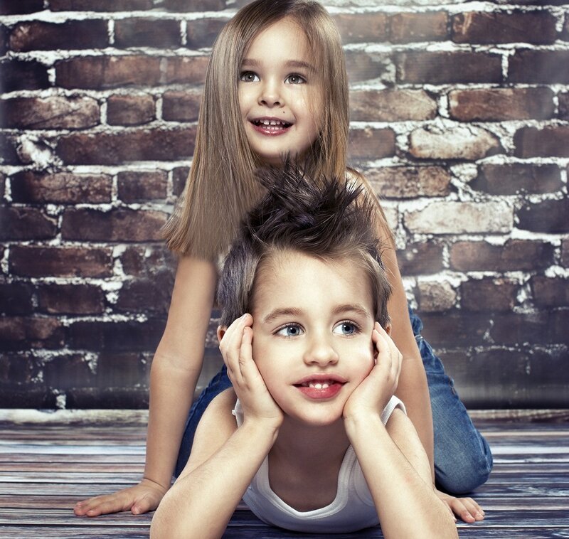 Two Children on Floor