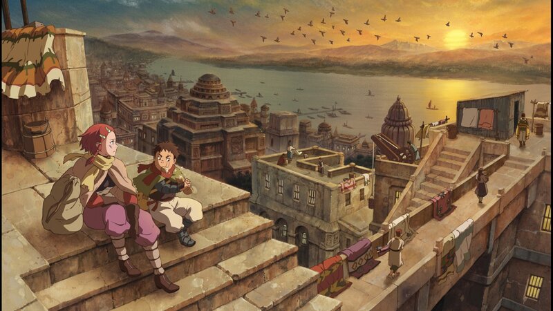 Two Children on Rooftop