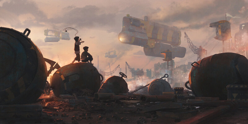 Two Children on Scrap