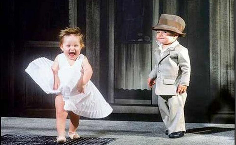 Two Children on Stage